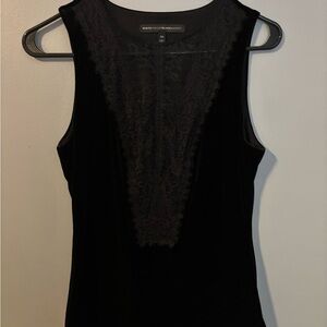 Chic Black Lace Tank by White House Black Market